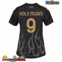 Camisa de Futebol Juventus Randal Kolo Muani #9 Equipamento Alternativo Mulheres 2026-27 Manga Curta